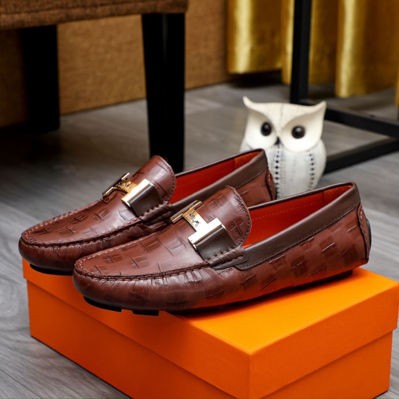 H**mes leather shoes